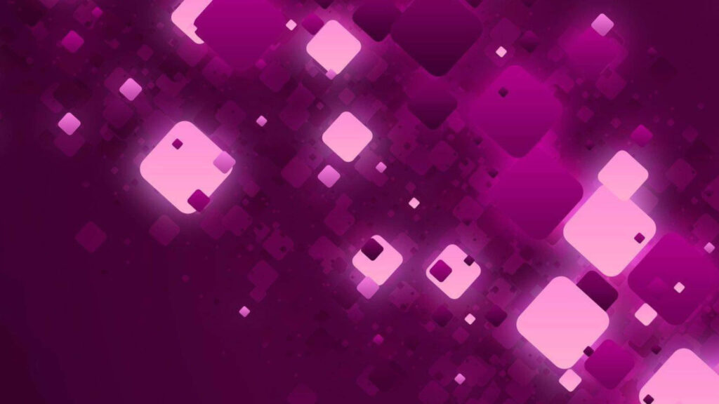 Abstract Purple Wallpaper: Dynamic Squares & Glowing Edges Design