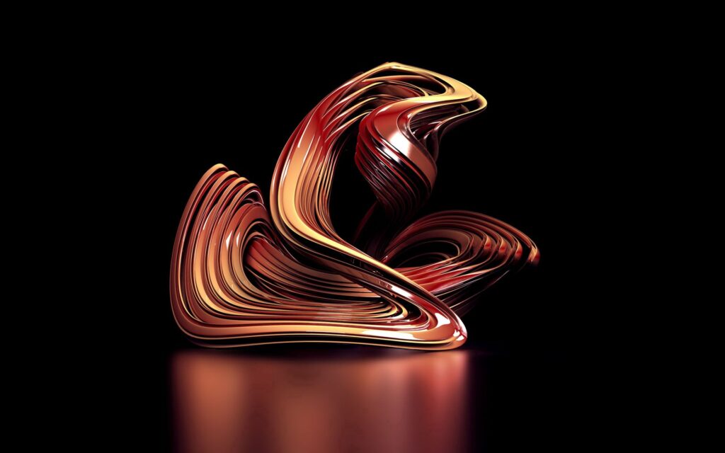 Sleek Modern Abstract Sculpture Wallpaper - 1920x1200 Background