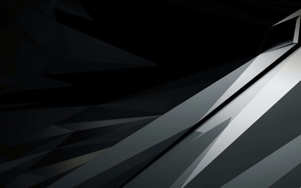 Modern Abstract Wallpaper: Sleek Black Gradient & Geometric Patterns