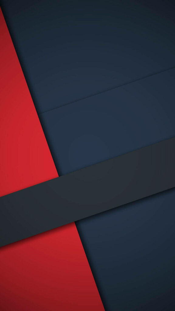 Modern Abstract Wallpaper: Bold Red & Blue Geometric Background