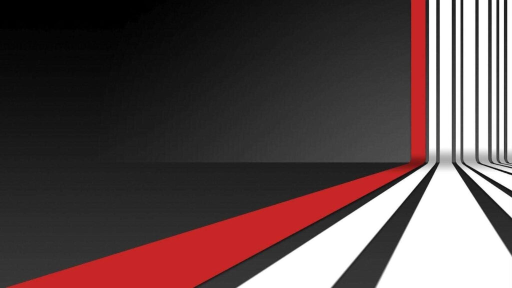 Modern Abstract Wallpaper: Bold Red, White & Black Stripes Design