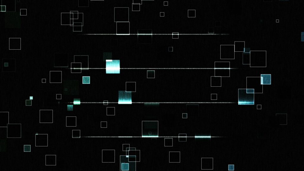Modern Abstract Squares Wallpaper - Dark Minimalist Background
