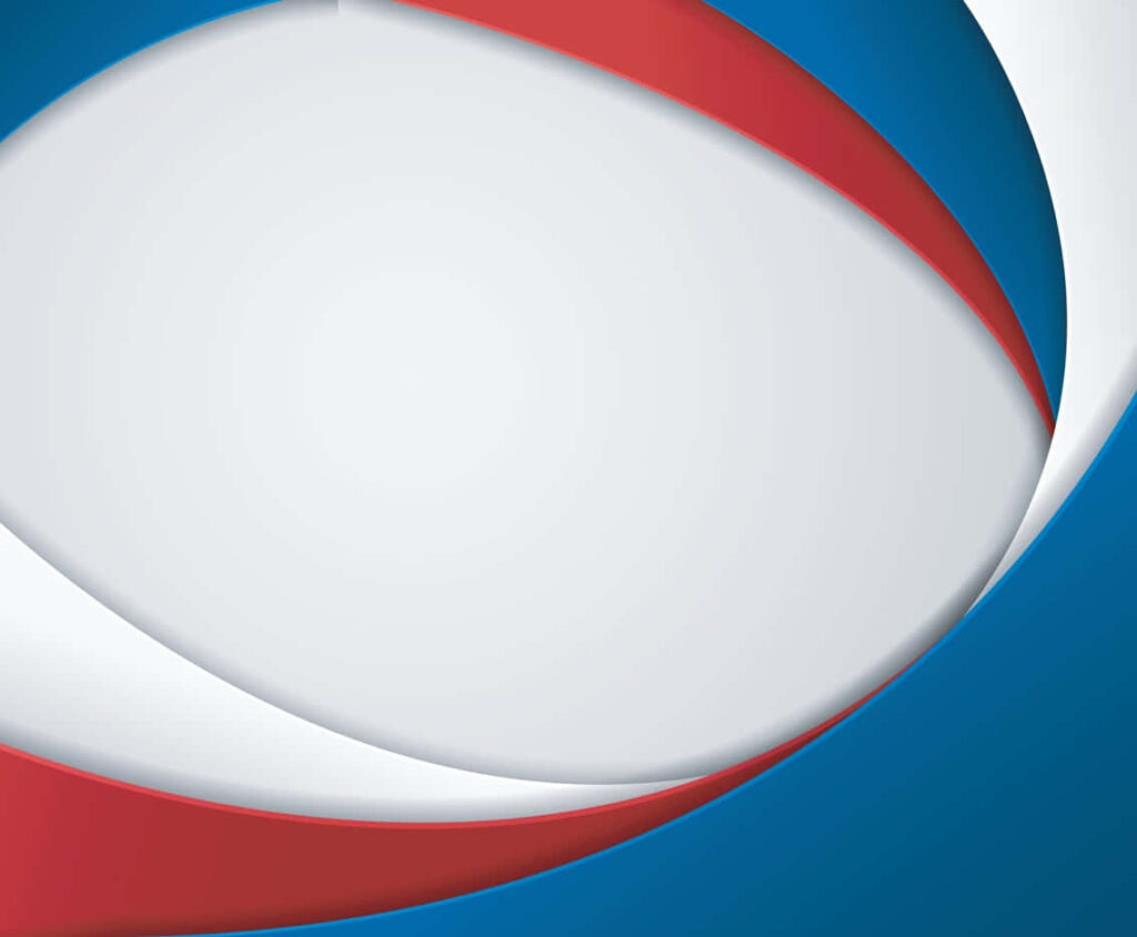 Dynamic Abstract Wallpaper: Overlapping White, Blue & Red Design