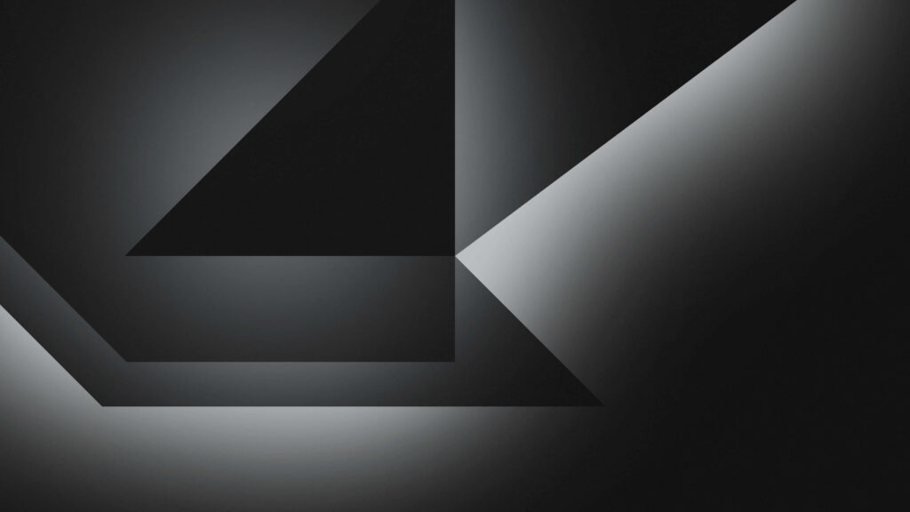 Modern Abstract Wallpaper: Gray Grunge with Bold Geometric Patterns