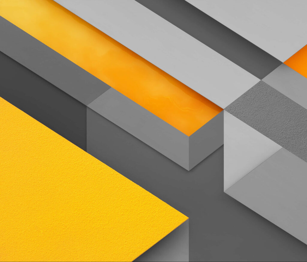 Modern Abstract Gray & Yellow Geometric Wallpaper Background Design