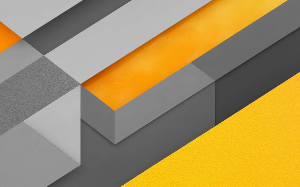 Modern Abstract Wallpaper: Gray and Yellow Geometric Design Background