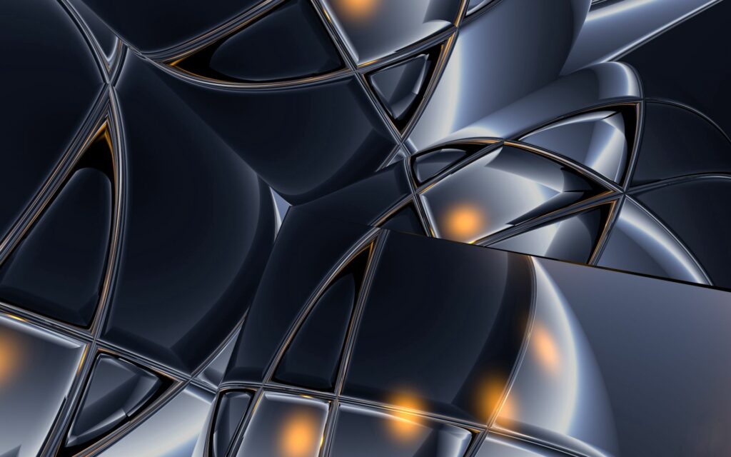 Futuristic Metallic Gray Abstract Wallpaper - 1920x1200 Background