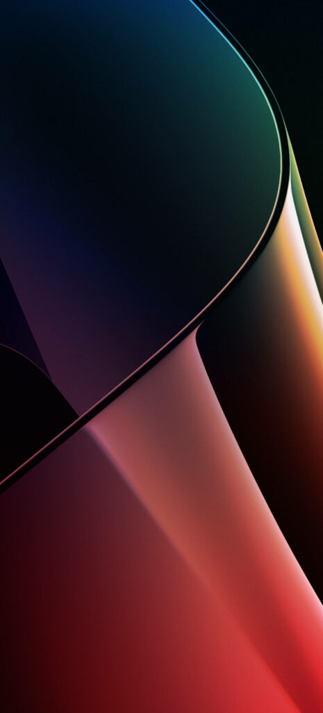 Elegant Abstract Wallpaper with Smooth Glass Textures & Gradient Colors