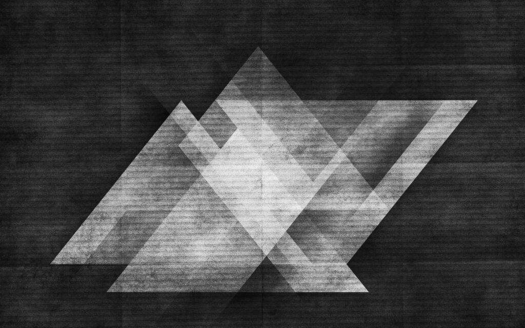Modern Triangles Abstract Wallpaper on Textured Dark Background