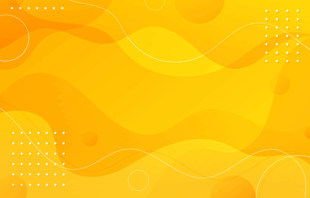 Modern Abstract Yellow Wallpaper: Wavy Lines & Dynamic Dots Design