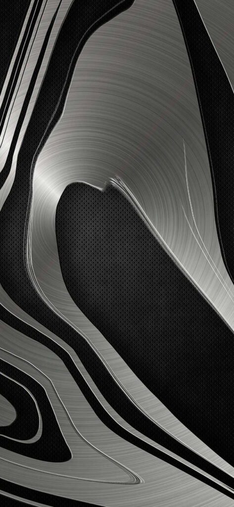 Futuristic Black & Silver Abstract Mobile Wallpaper Background