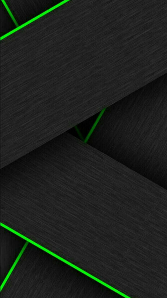 Modern Black and Green Lines Wallpaper - Sleek Design Background