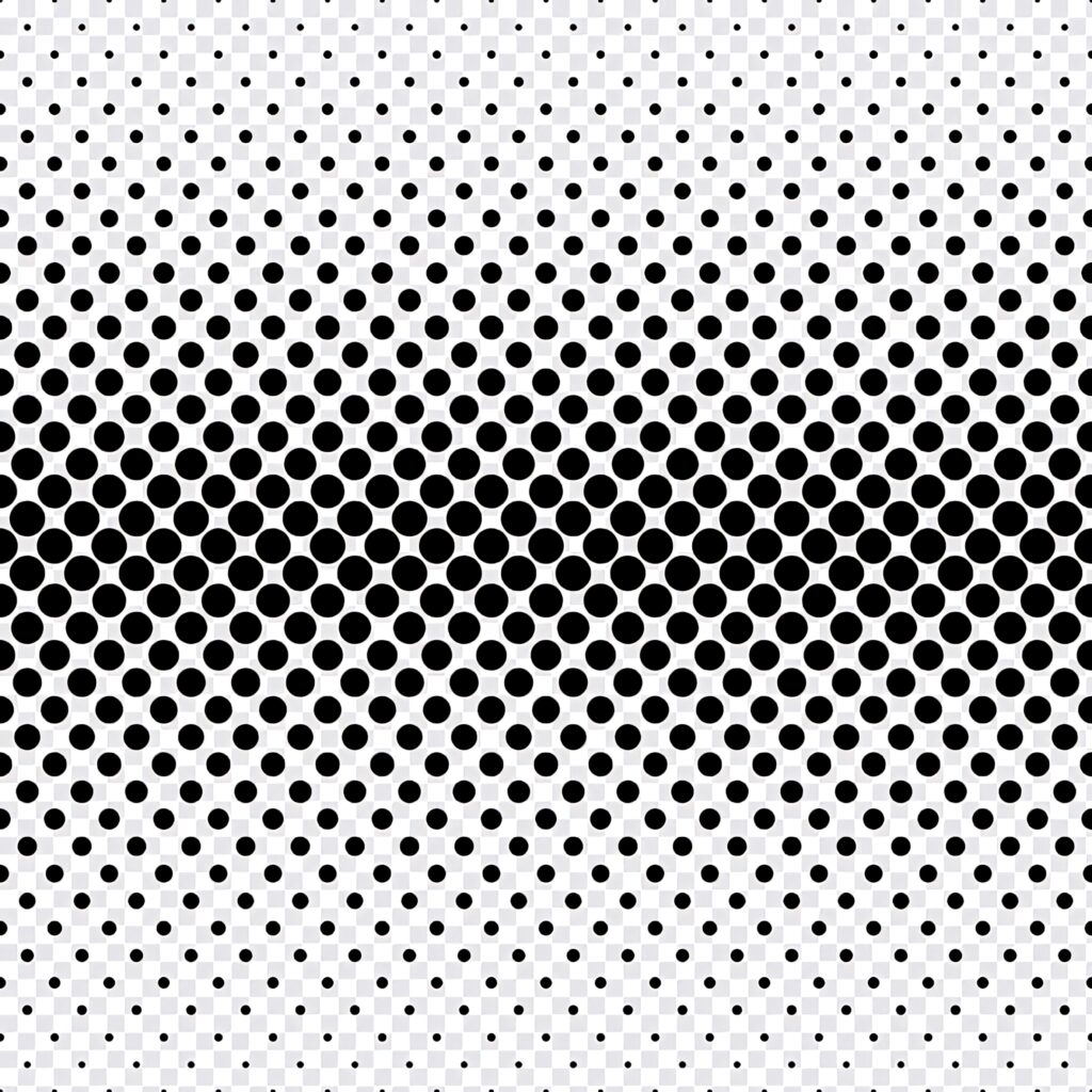 Modern Black & White Dot Gradient Pattern Wallpaper Background