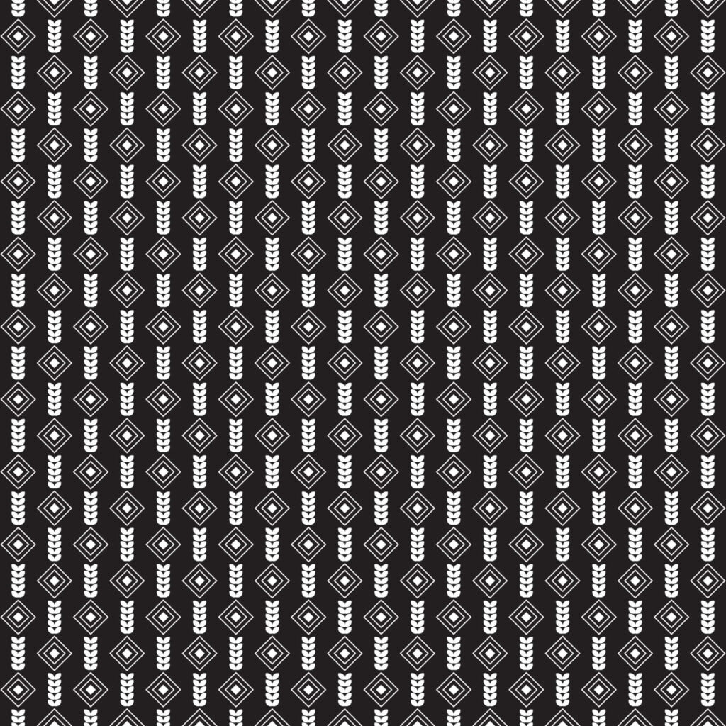 Sleek Black & White Geometric Diamond Pattern Wallpaper Background
