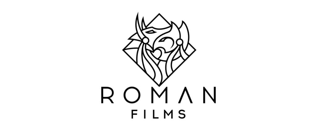 Modern Black & White Logo Design for Roman Films - Minimalist Wallpaper