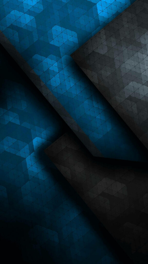 Sleek Blue & Black Geometric Wallpaper for Samsung Galaxy S4