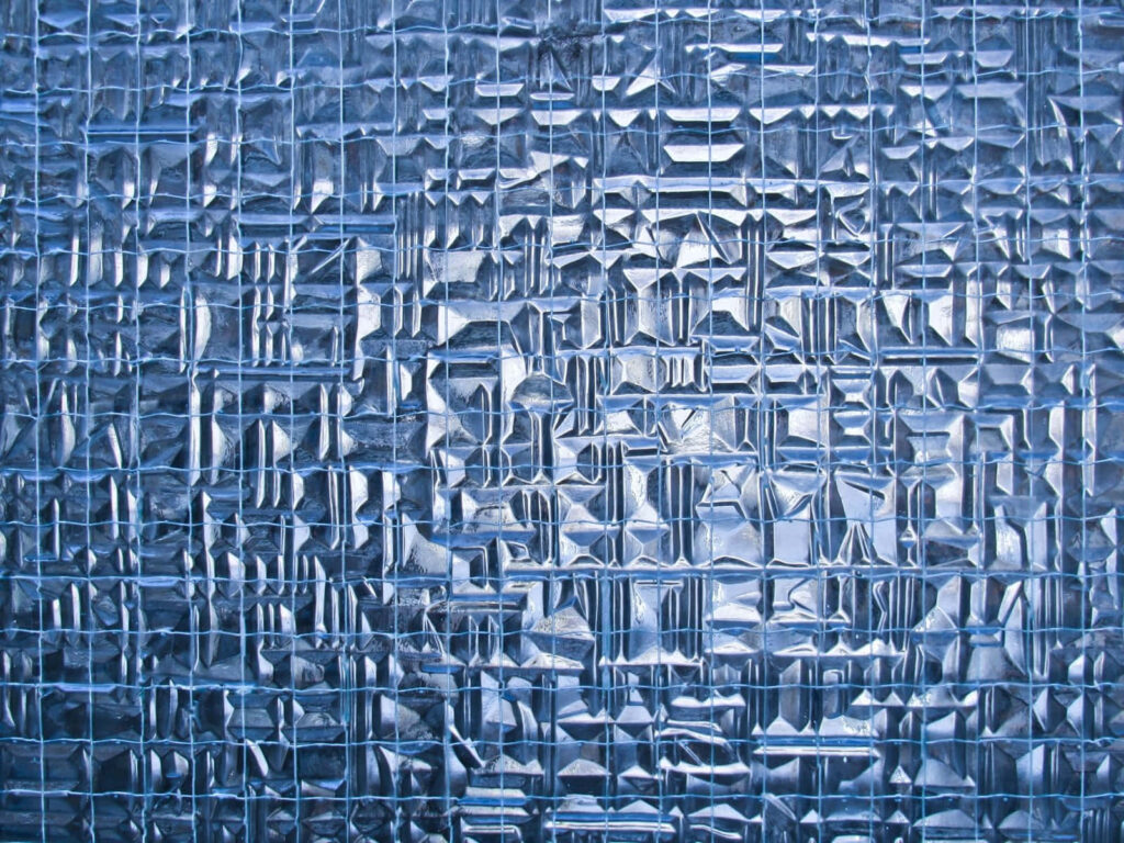Modern Blue Geometric Textured Glass Pattern Wallpaper Background