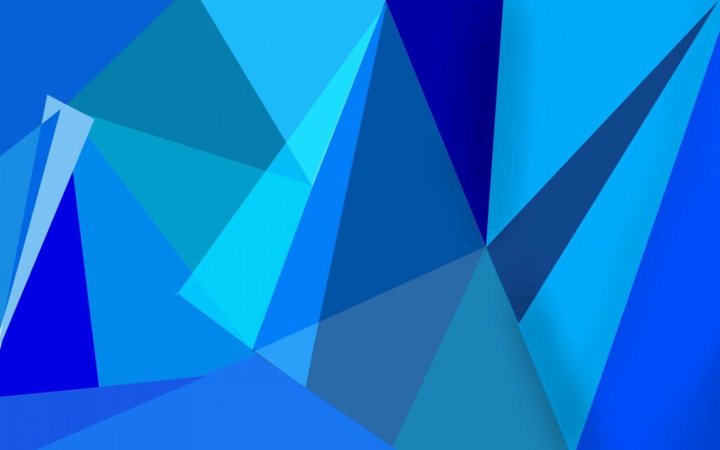 Modern Blue Geometric Wallpaper - Vibrant Abstract Design 1680x1050