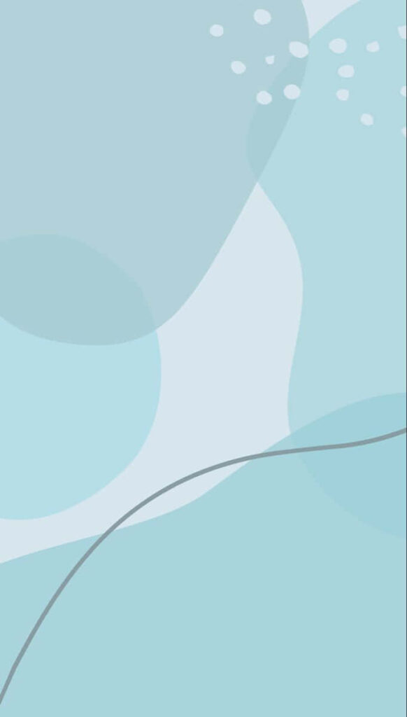 Calm Blue Geometric Wallpaper: Soft Shapes & Dotted Accents