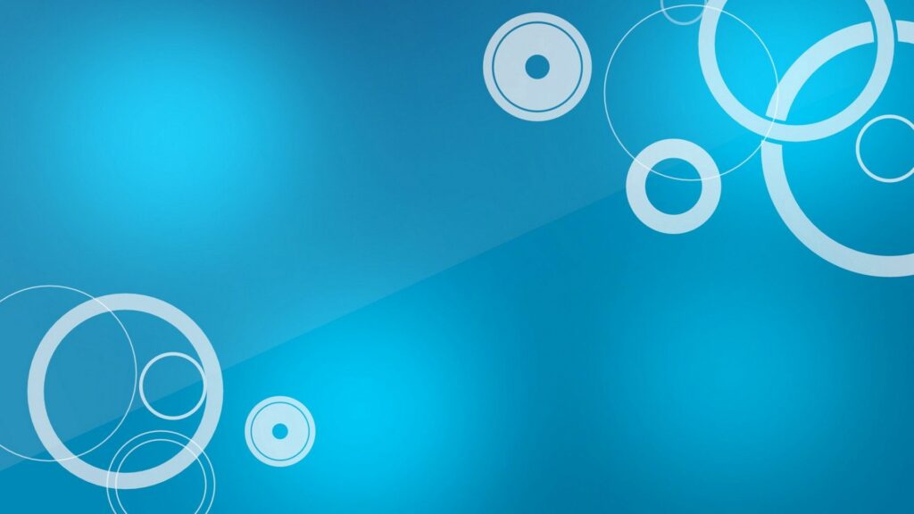 Modern Blue Gradient Wallpaper with Abstract White Circles