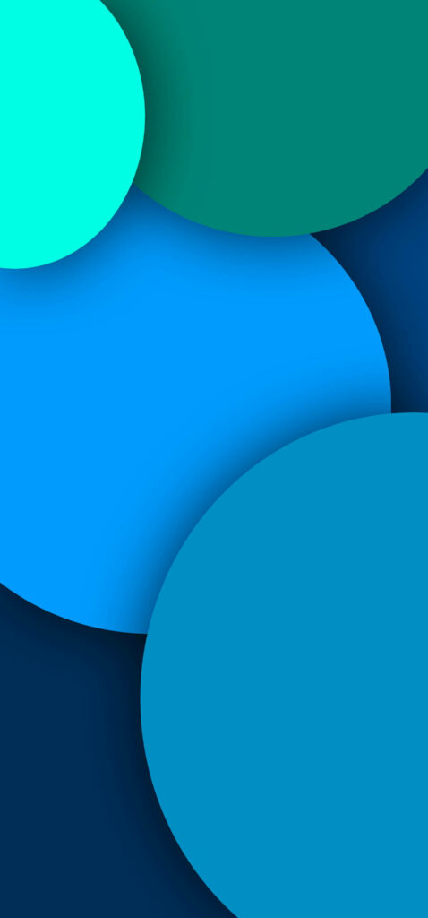 Modern Blue & Green Circular Wallpaper for Galaxy Note 20 Ultra