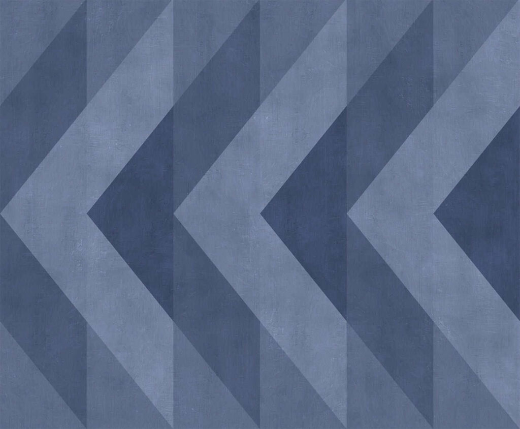Dynamic Blue & Grey Geometric Wallpaper with 3D Effect