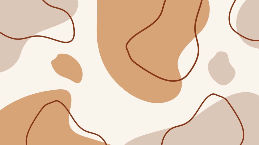 Modern Abstract Brown & White Wallpaper with Minimalist Aesthetic