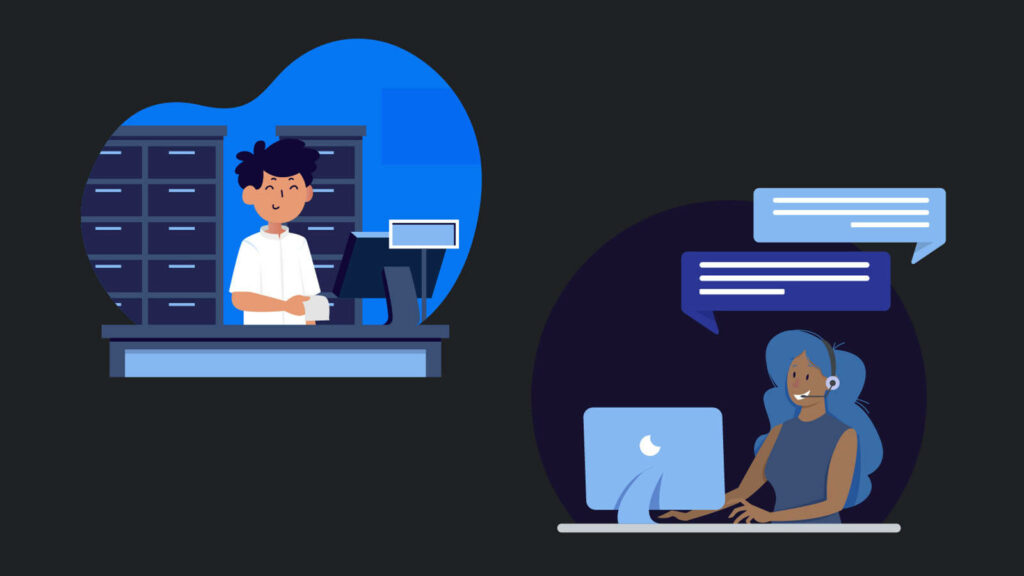 Modern Customer Support Wallpaper: Efficient Online Assistance Design