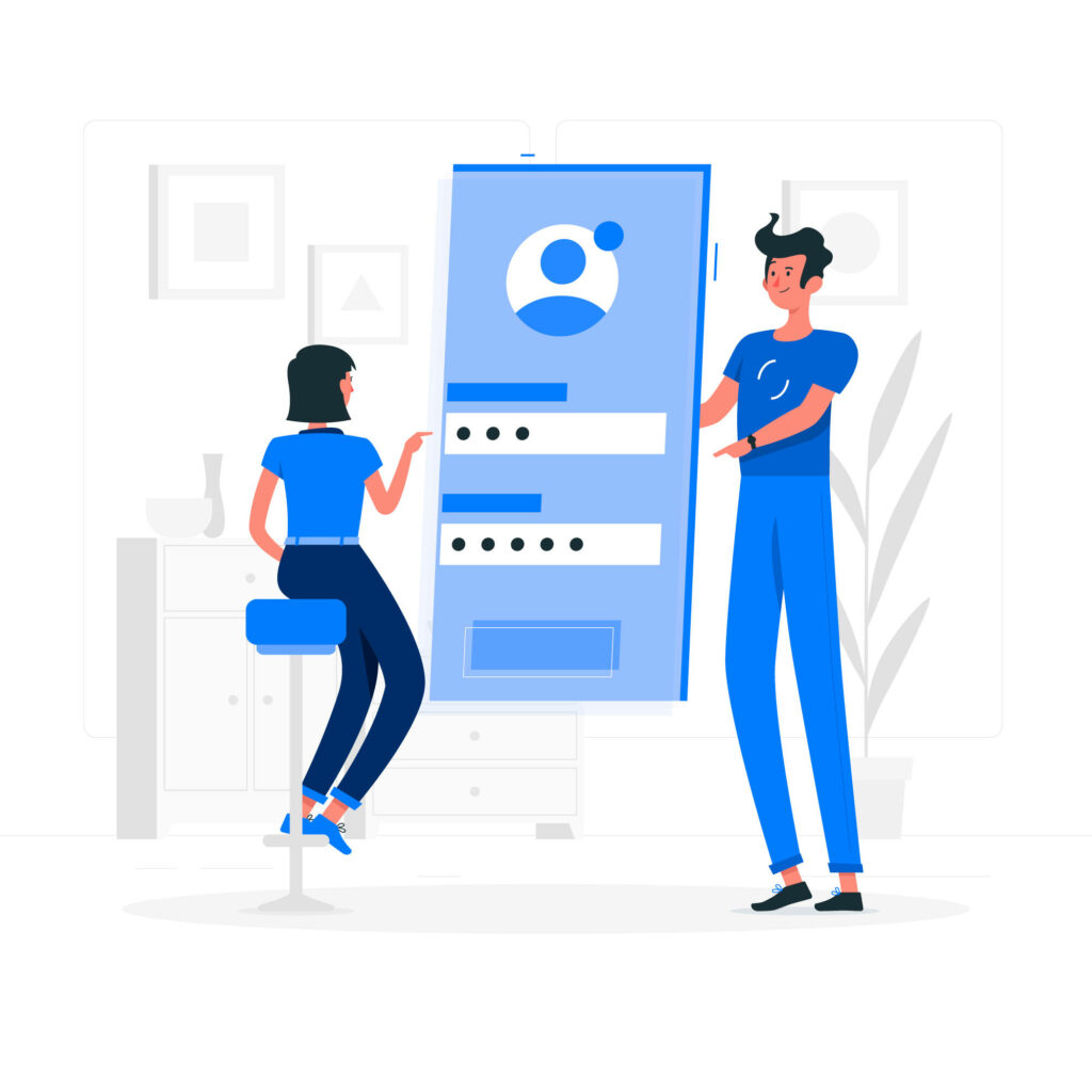 Modern Digital Networking Illustration: Connectivity & Engagement Wallpaper