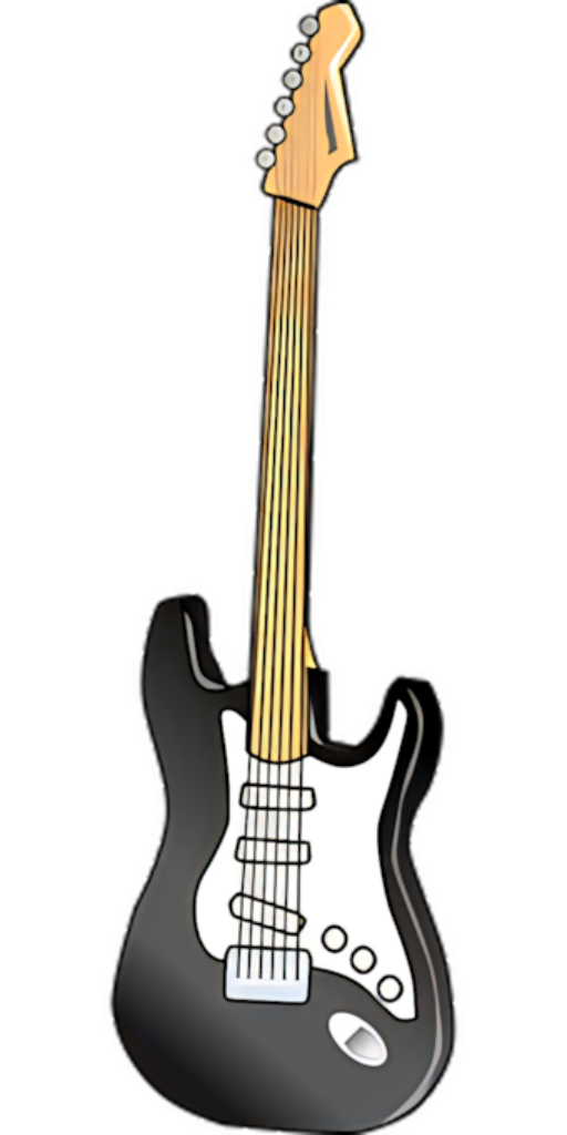 Sleek Electric Guitar Wallpaper: Modern Vector Illustration