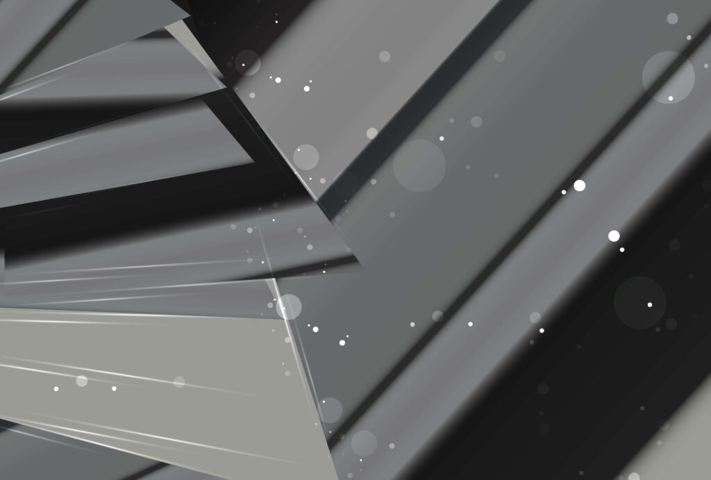 Geometric Obsidian Desktop Wallpaper with Bokeh on Grey Background