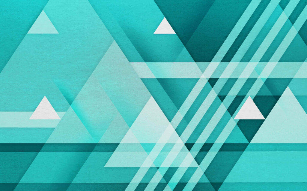 Teal and White Geometric Abstract Wallpaper for Modern Backgrounds