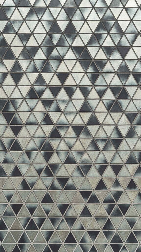 Modern Metallic Silver Triangle Wallpaper Background Design