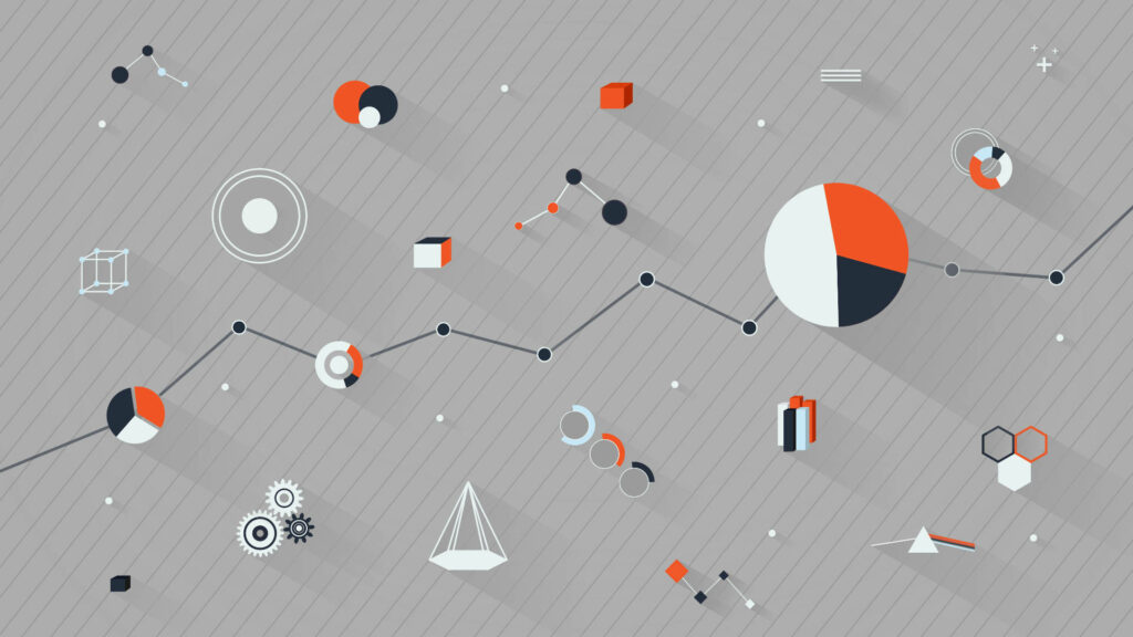 Modern Minimalist Graphic Wallpaper: Geometric Shapes & Diagrams