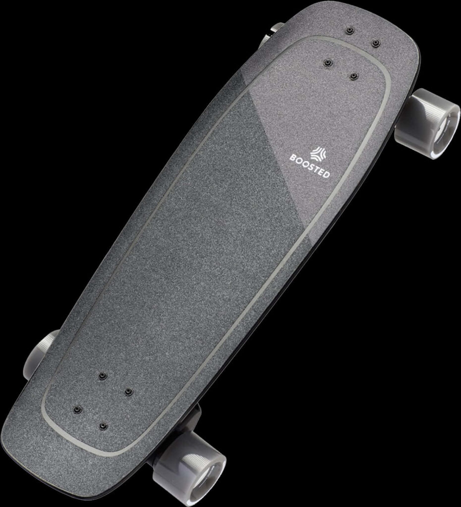 Stylish Gray Boosted Board Electric Skateboard Wallpaper Background