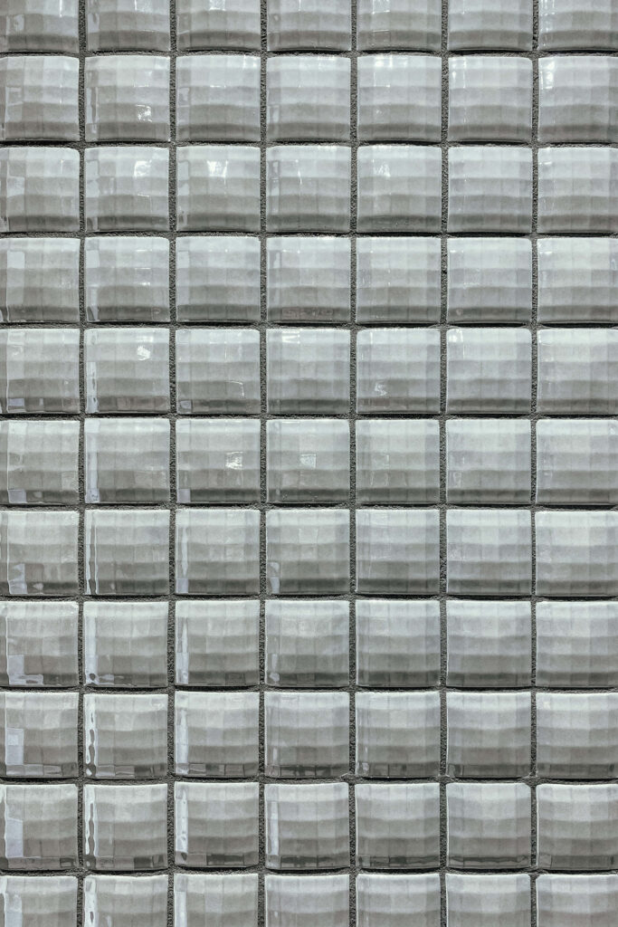Modern Gray Glossy Tile Wallpaper Background - Textured Design