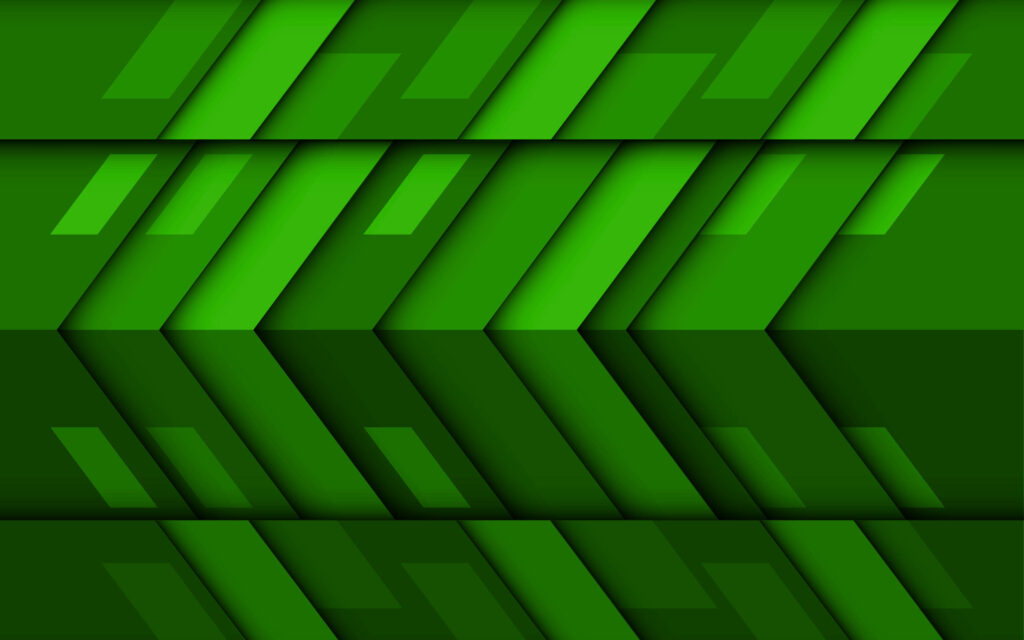 Modern Green Arrow Wallpaper: Minimalist Material Design Background