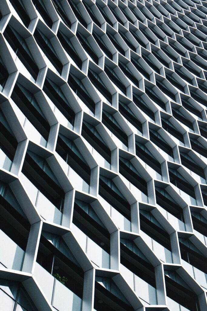 Modern Honeycomb Wallpaper: Striking Architectural Facade Design