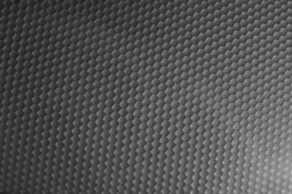 Modern Black and White Hexagonal Metal Textured Wallpaper Background