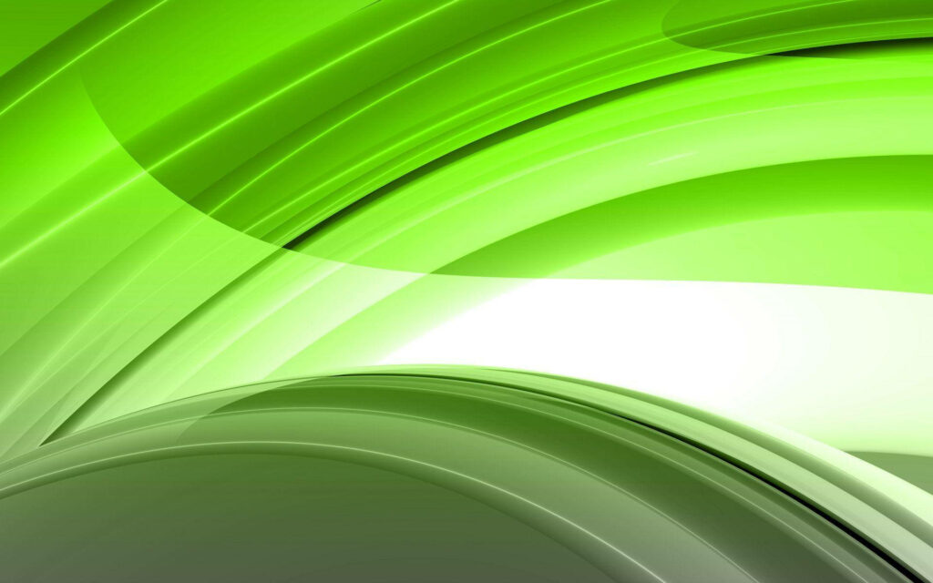 Light Green Curved Lines Wallpaper: Modern Fluid Background Design