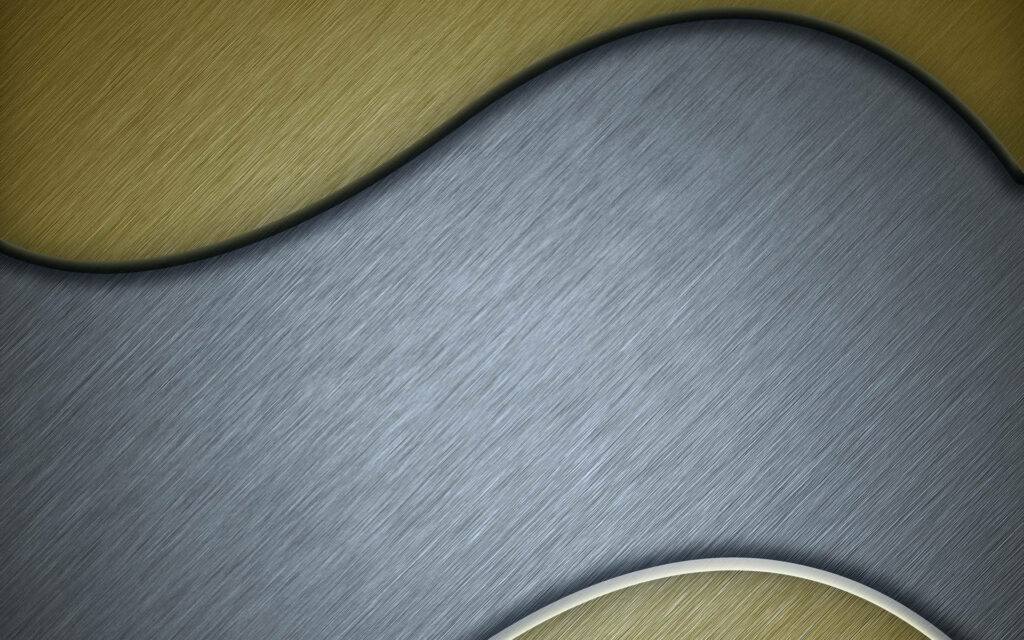 Sleek Modern Wallpaper: Smooth Metallic Texture in Silver & Gold