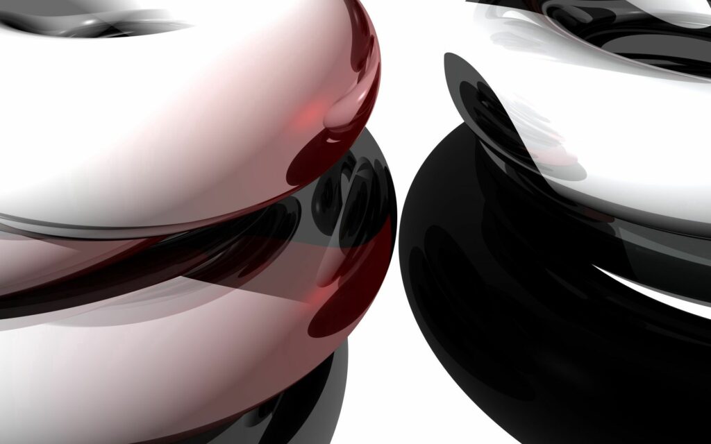 Modern Metallic Oval Wallpaper - Sleek 1920x1200 Background