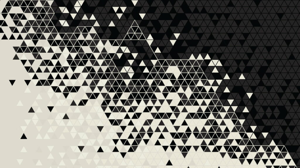 Black and White Triangle Pattern: A Stunning Abstract Wallpaper for Your Digital Art Collection
