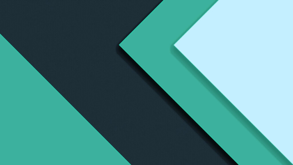 Minimalist Abstract Geometric Wallpaper in Green & Blue Tones