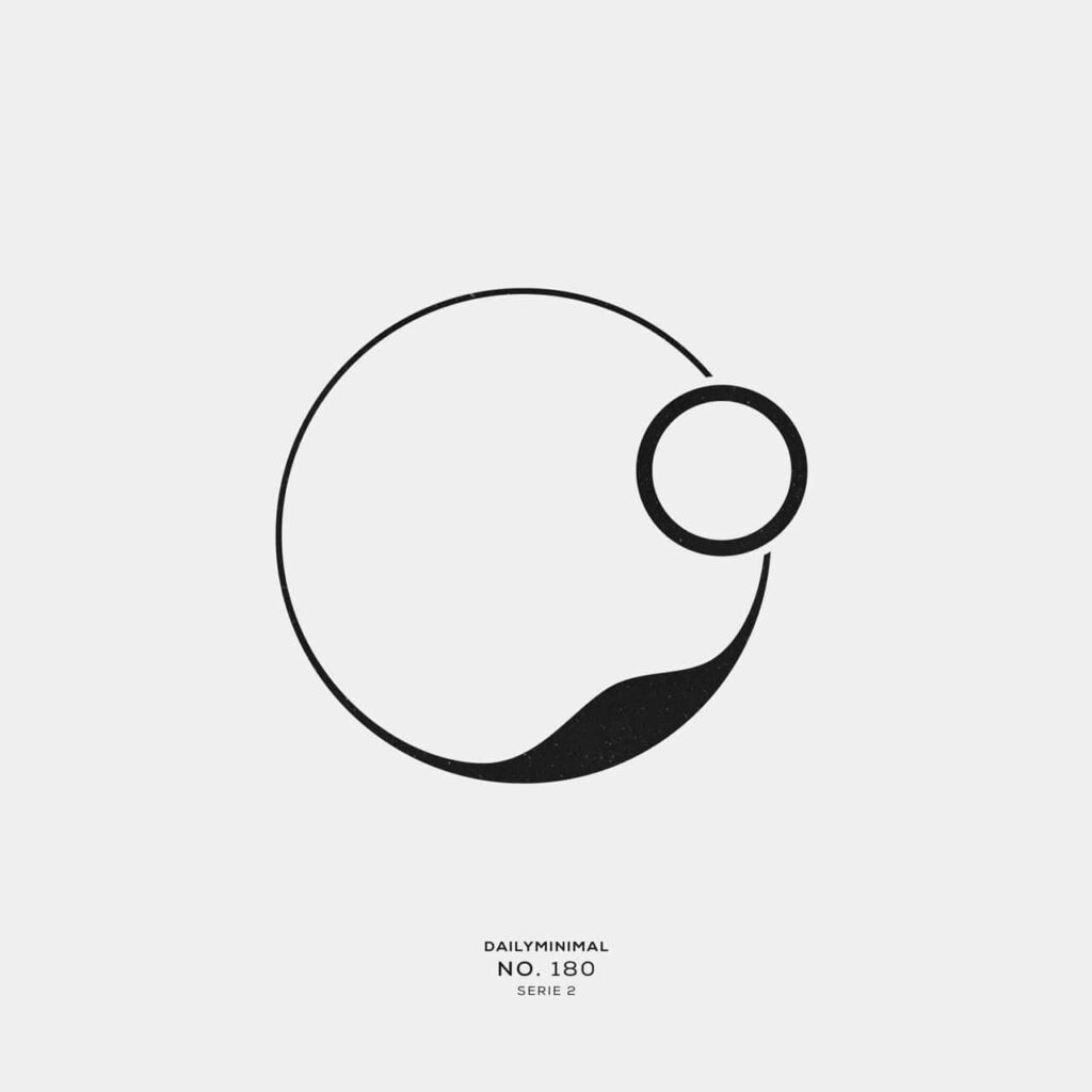 Elegant Minimalist Logo Design on Light Gray Wallpaper
