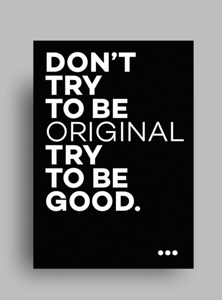 Bold Minimalist Typography Art Wallpaper with Motivational Quote