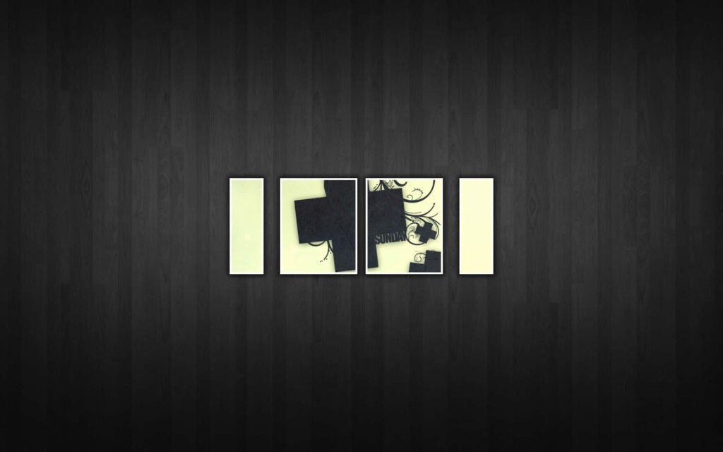 Modern Minimalist Wallpaper: Abstract Split-Panel Dark Background
