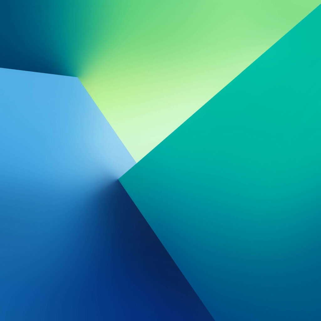 Modern Blue & Green Geometric Wallpaper for Galaxy Tablet Background
