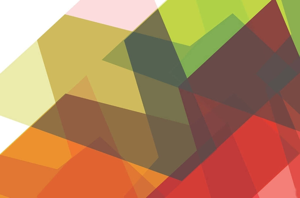 Minimalist Geometric Wallpaper: Overlapping Translucent Colors
