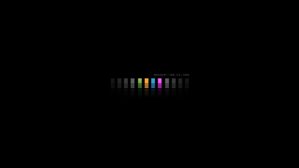 Modern Minimalist Wallpaper with Color Bar Visualizer